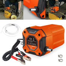 Load image into Gallery viewer, 12V 60W Electric Car Oil Suction Pump Fuel Delivery Engine Oil Crude Oil Fluid Suction Pump For Boat Motorcycle Vehicle
