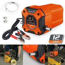 Load image into Gallery viewer, 12V 60W Electric Car Oil Suction Pump Fuel Delivery Engine Oil Crude Oil Fluid Suction Pump For Boat Motorcycle Vehicle
