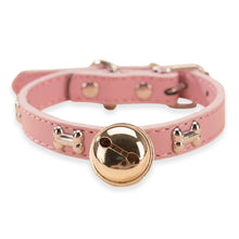 Load image into Gallery viewer, 1Pc Bone Leather Durable Pet Dog Collars Puppy Pug Collars for Small Large Dog Chihuahua Cat Accessories Pet Collar for Small Dogs
