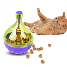 Load image into Gallery viewer, 1Pc Cat Food Feeders Ball Interactive Fun Bowl Pet Toys Tumbler Kitten Shaking Leakage Ball Cats Accessories for Pet Toy Supplies
