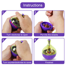 Load image into Gallery viewer, 1Pc Cat Food Feeders Ball Interactive Fun Bowl Pet Toys Tumbler Kitten Shaking Leakage Ball Cats Accessories for Pet Toy Supplies

