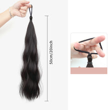 Load image into Gallery viewer, Self Winding Hair Bunches Ball Shaped Wig Hair Loops Simulated Hair Buds Hair Bags Natural Fluffiness Coiled Hair Ropes
