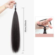 Load image into Gallery viewer, Self Winding Hair Bunches Ball Shaped Wig Hair Loops Simulated Hair Buds Hair Bags Natural Fluffiness Coiled Hair Ropes

