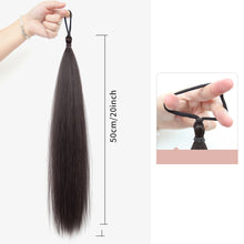 Load image into Gallery viewer, Self Winding Hair Bunches Ball Shaped Wig Hair Loops Simulated Hair Buds Hair Bags Natural Fluffiness Coiled Hair Ropes
