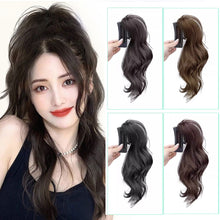 Load image into Gallery viewer, Horsetail Wig Female Gripper Style Simulation Long Curly Hair Large Wave Wig Synthetic Hair Women False Hair Piece
