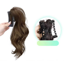 Load image into Gallery viewer, Horsetail Wig Female Gripper Style Simulation Long Curly Hair Large Wave Wig Synthetic Hair Women False Hair Piece
