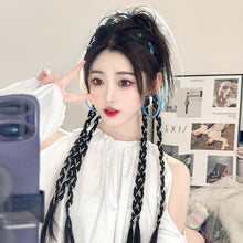 Load image into Gallery viewer, Highlight Dyed Wig Hair Clip Fluffy Natural Increase Hair Volume Wig Hair Rope Personalized Hairpin Hair Rope Hair Accessory for Women
