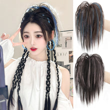 Load image into Gallery viewer, Highlight Dyed Wig Hair Clip Fluffy Natural Increase Hair Volume Wig Hair Rope Personalized Hairpin Hair Rope Hair Accessory for Women
