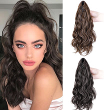 Load image into Gallery viewer, Cloud Perm Short Ponytail Wig for Women Fluffy Grip Clip Low Ponytail Natural Simulation Hair Long Hair Gentle Braid
