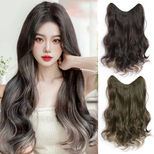 Load image into Gallery viewer, Fashion Spot Dyed Wig Piece Paris Painted Dyed Green Wood Gray Long Hair Natural One Piece Curly Wig Piece
