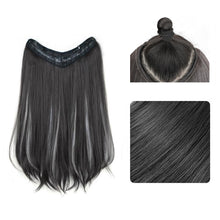 Load image into Gallery viewer, Highlight dyeing Female Long Hair Synthetic Fiber Long Hair Wig False Hair Piece One Piece Seamless Simulation Hair Extensions
