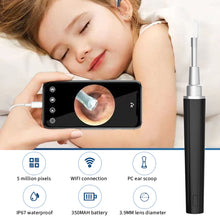Load image into Gallery viewer, Soft Rechargeable Intelligent Wireless Visual Ear Pick Luminous HD Ear Endoscope Silicone Ear Spoon Ear Wax Cleaning Tool
