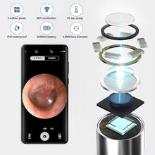 Load image into Gallery viewer, Soft Rechargeable Intelligent Wireless Visual Ear Pick Luminous HD Ear Endoscope Silicone Ear Spoon Ear Wax Cleaning Tool
