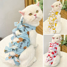 Load image into Gallery viewer, Pet Cat Weaning Clothes Sterilization Jumpsuit Anti-licking Surgery Recovery Care Suit for Cat Puppy Kitten
