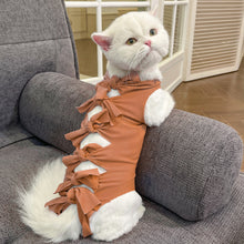 Load image into Gallery viewer, Pet Cat Weaning Clothes Sterilization Jumpsuit Anti-licking Surgery Recovery Care Suit for Cat Puppy Kitten
