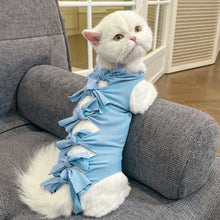 Load image into Gallery viewer, Pet Cat Weaning Clothes Sterilization Jumpsuit Anti-licking Surgery Recovery Care Suit for Cat Puppy Kitten

