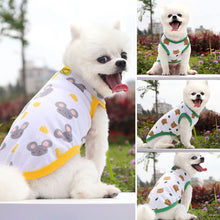 Load image into Gallery viewer, Spring Summer Cartoon Print Pet Vest Pet Cat Puppy Dog Clothes for Small Dogs Pet Vest T-Shirt Pet Clothing
