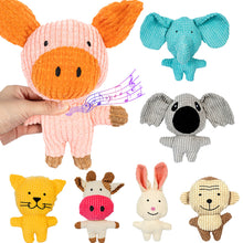 Load image into Gallery viewer, Pet Dog Squeaky Toys Animals Shapes Squeaky Plush Chew Toys for Small Medium Large Dogs
