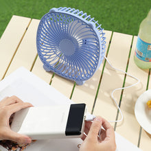 Load image into Gallery viewer, Portable Desk Fan Hanging Fans USB Input Cooler Cooling Fan Rotatable Mute Silent for PC/Laptop/Notebook Home Office
