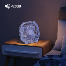 Load image into Gallery viewer, Portable Desk Fan Hanging Fans USB Input Cooler Cooling Fan Rotatable Mute Silent for PC/Laptop/Notebook Home Office
