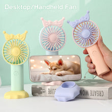 Load image into Gallery viewer, Handheld Mini Fan Portable Pocket Fan USB Charging Fan Rechargable Summer Cooling Fan for Home Outdoor Office
