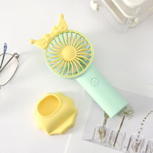 Load image into Gallery viewer, Handheld Mini Fan Portable Pocket Fan USB Charging Fan Rechargable Summer Cooling Fan for Home Outdoor Office
