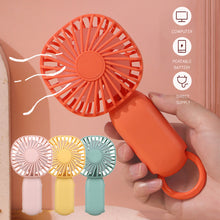 Load image into Gallery viewer, Handheld Mini Fan Portable Pocket Fan USB Charging Fan Rechargable Summer Cooling Fan for Home Outdoor Office
