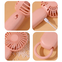Load image into Gallery viewer, Handheld Mini Fan Portable Pocket Fan USB Charging Fan Rechargable Summer Cooling Fan for Home Outdoor Office

