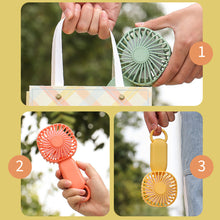 Load image into Gallery viewer, Handheld Mini Fan Portable Pocket Fan USB Charging Fan Rechargable Summer Cooling Fan for Home Outdoor Office

