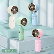 Load image into Gallery viewer, Handheld Mini Fan Portable Pocket Fan USB Charging Fan Rechargable Summer Cooling Fan for Home Outdoor Office
