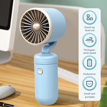 Load image into Gallery viewer, Handheld Mini Fan Portable Pocket Fan USB Charging Fan Rechargable Summer Cooling Fan for Home Outdoor Office
