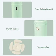 Load image into Gallery viewer, Handheld Mini Fan Portable Pocket Fan USB Charging Fan Rechargable Summer Cooling Fan for Home Outdoor Office
