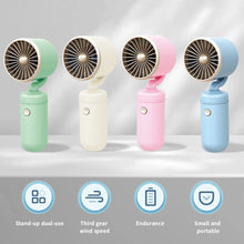 Load image into Gallery viewer, Handheld Mini Fan Portable Pocket Fan USB Charging Fan Rechargable Summer Cooling Fan for Home Outdoor Office
