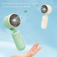 Load image into Gallery viewer, Handheld Mini Fan Portable Pocket Fan USB Charging Fan Rechargable Summer Cooling Fan for Home Outdoor Office
