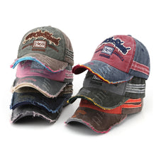 Load image into Gallery viewer, Retro Letter Embroidery Men Women Baseball Caps Spring Summer Cotton Adjustable Casual Hat Hip Hop Streetwear Sun Hats y2k Hat
