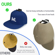 Load image into Gallery viewer, 5pcs Self Adhesive Baseball Hat Hooks Holder Cap Rack Hanging Organizer Door Wall Storage Strong Hold Cap Hooks
