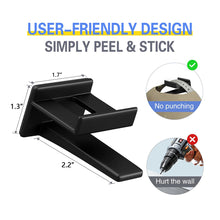 Load image into Gallery viewer, 5pcs Self Adhesive Baseball Hat Hooks Holder Cap Rack Hanging Organizer Door Wall Storage Strong Hold Cap Hooks
