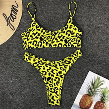 Load image into Gallery viewer, Sexy Wear Swimwear Bikini Female Woman Beach Bikini Leopard Beachwear Set Bathing Suit Snakeskin Push Up Swimsuit
