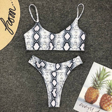 Load image into Gallery viewer, Sexy Wear Swimwear Bikini Female Woman Beach Bikini Leopard Beachwear Set Bathing Suit Snakeskin Push Up Swimsuit
