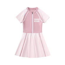 Load image into Gallery viewer, Girls' Sports Style One-Piece Swimsuit With Anti-Emptied Boxers Professional Sun Protection Quick Drying Hot Spring Swimsuit

