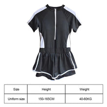 Load image into Gallery viewer, Professional One-Piece Swimsuit With Boxer Shorts Slim-Fit Sports Style Hot Spring Swimsuit With Zipper
