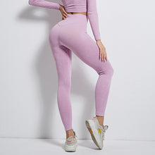 Load image into Gallery viewer, Seamless Thread Exercise Yoga Pants Moisture Wicking High-Waisted Hip Lift Leggings-Pants
