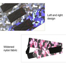 Load image into Gallery viewer, 1Pair Camo Nylon Wrap Pressure Wrist Strap Sports Fitness Hard Pull Adjustable Booster Strap
