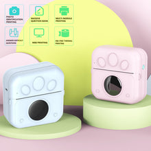 Load image into Gallery viewer, Mini Portable Bluetooth Thermal Printer Student Label Picture Pocket Error Sticker Printer
