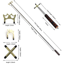 Load image into Gallery viewer, Retractable Cue Holder Set EVA Grip Cross Antler Fork Head Cue Height Booster Billiard Supplies
