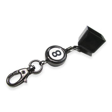 Load image into Gallery viewer, Easy To Pull Button Retractable Billiard Chalk Case Portable Aluminum Black 8 Chalk Powder Accessories Billiard Supplies
