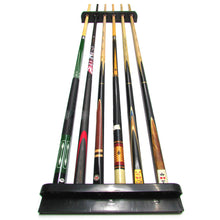 Load image into Gallery viewer, 1 Pair Pool Cue 6-Hole Plastic Rod Holder Universal Wall Hanging Rod Holder Prevents The Deformation Of The Cue Saves Storage Space Billiard Accessories
