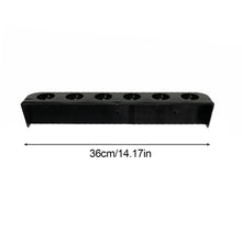 Load image into Gallery viewer, 1 Pair Pool Cue 6-Hole Plastic Rod Holder Universal Wall Hanging Rod Holder Prevents The Deformation Of The Cue Saves Storage Space Billiard Accessories
