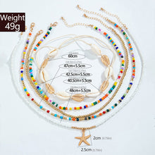 Load image into Gallery viewer, 1 Set Shell Bracelets Hand Woven Bracelet For Women Summer Beach Vacation Adjustable Wax Rope Chain Bracelet Jewelry Accessories Gift
