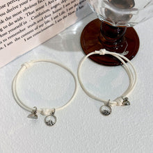 Load image into Gallery viewer, 2 Pcs/Set Magnetic Couple Bracelet Stylish Versatile Adjustable Woven Hand Rope Love Lock and Key Bracelet Women Men Hand Jewelry
